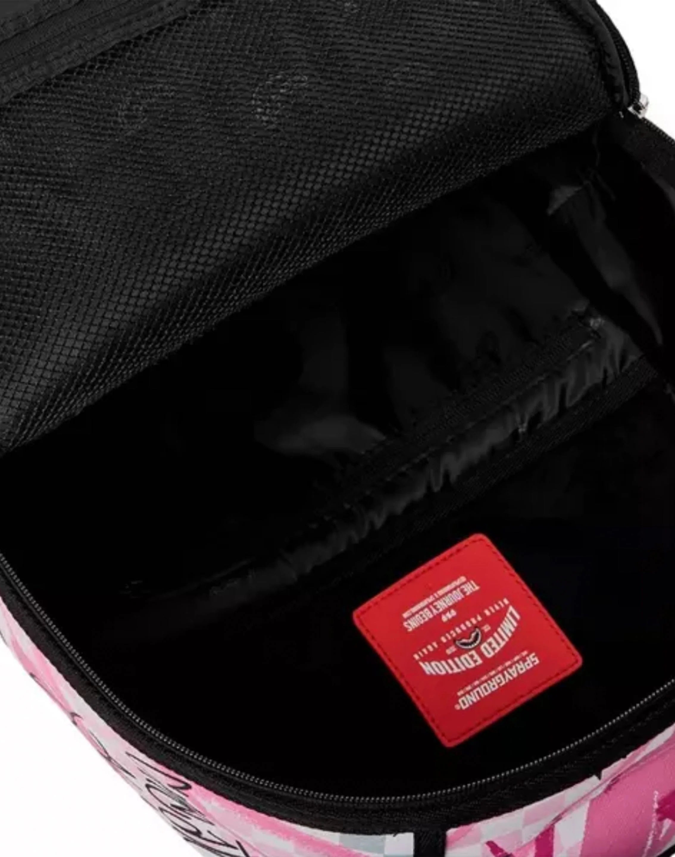 Sprayground Pink Smoke Check DLXSV Backpack