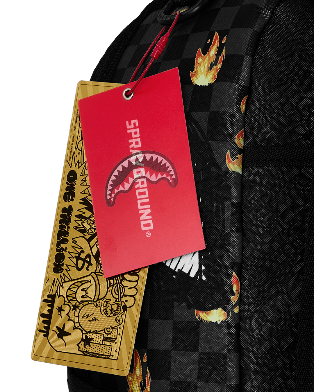 Sprayground Super Hot Fire Sharks in Paris Backpack