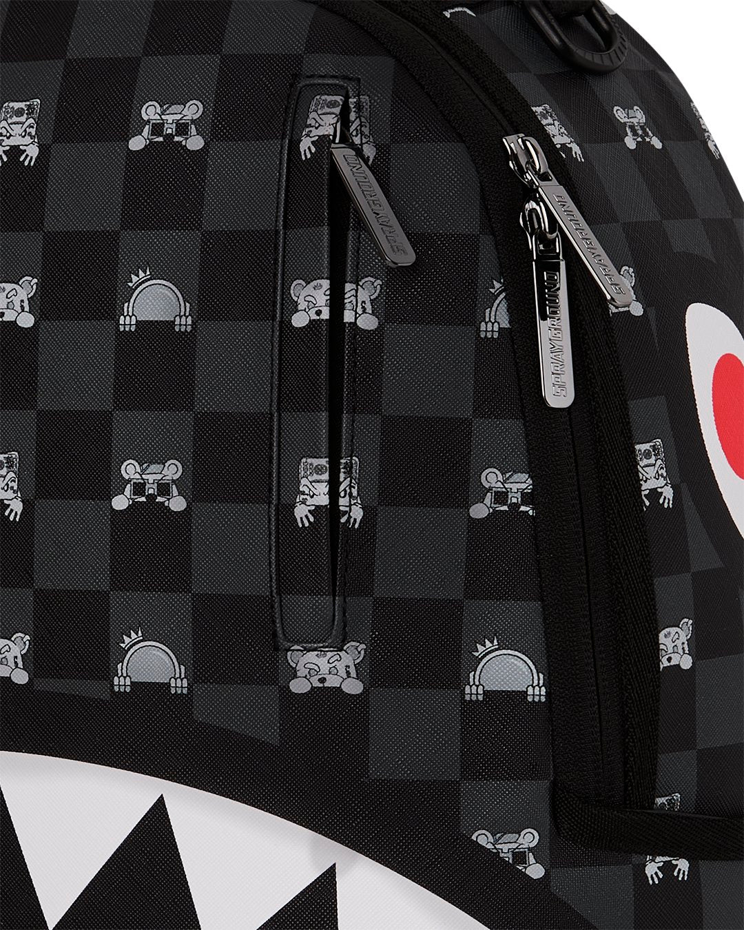 Sprayground Gray Peeking Character DLXSV Backpack