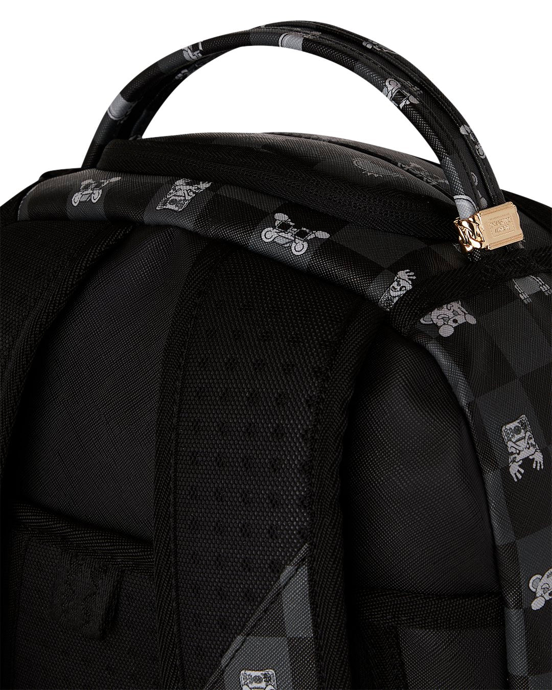 Sprayground Gray Peeking Character DLXSV Backpack