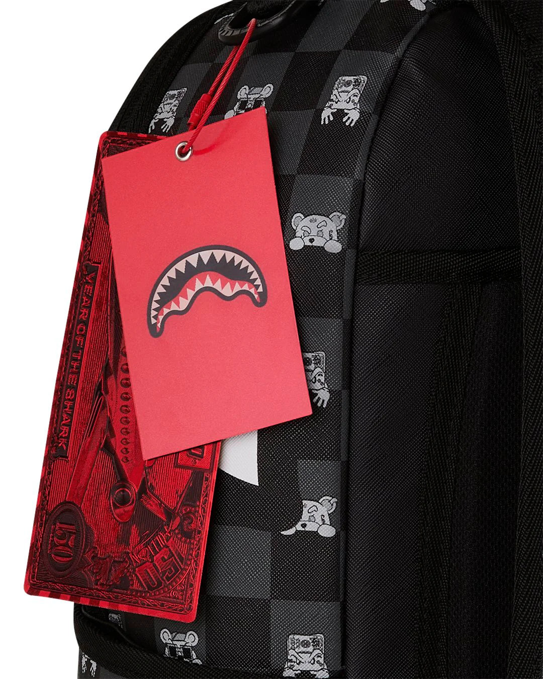 Sprayground Gray Peeking Character DLXSV Backpack