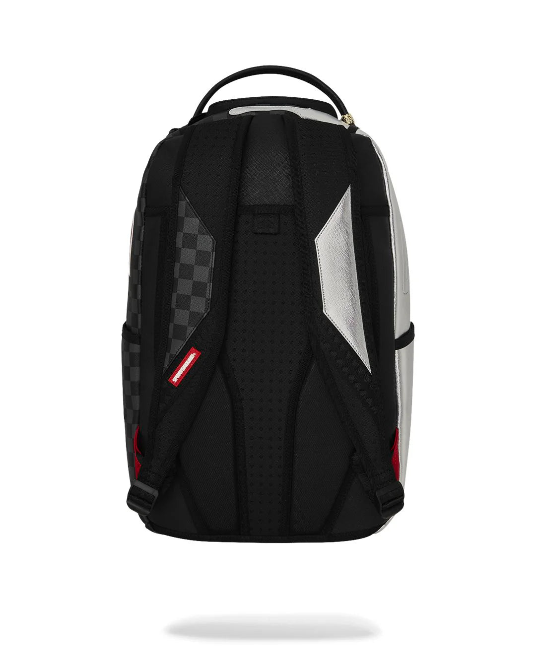 Sprayground Silver Side Drip Black Check DLXSV Backpack
