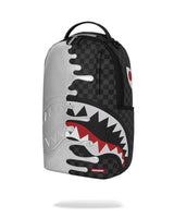Sprayground Silver Side Drip Black Check DLXSV Backpack