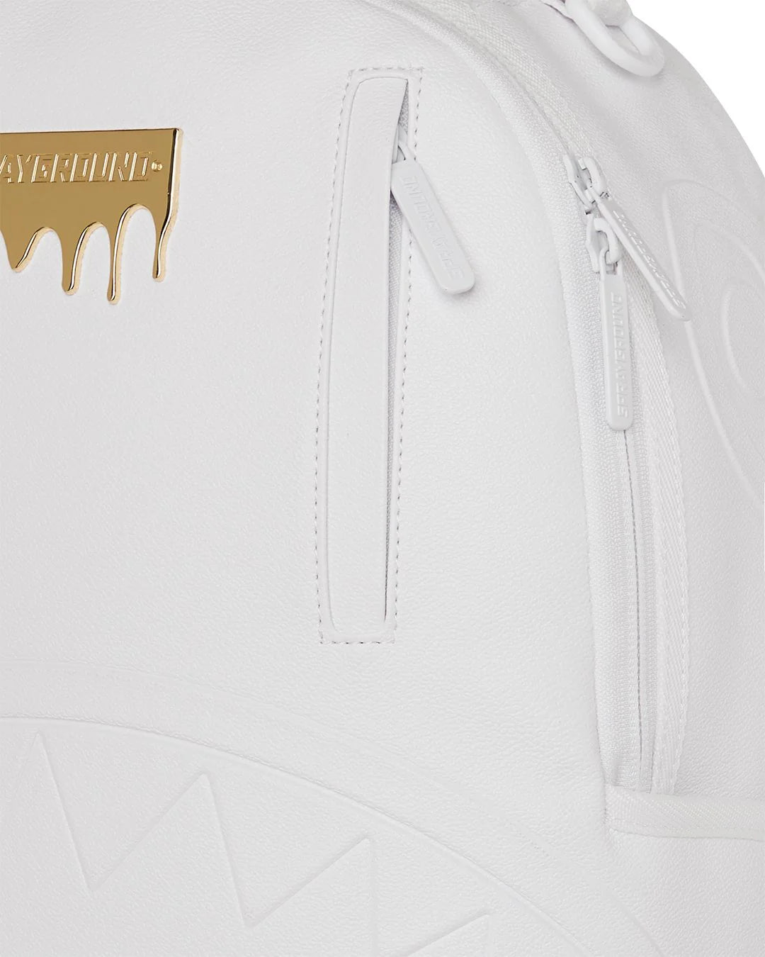 Sprayground Gold Brick Luxe White Logo DLXSV Backpack