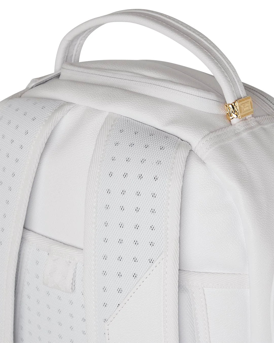 Sprayground Gold Brick Luxe White Logo DLXSV Backpack