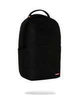 Sprayground Shark Central Embossed Black Nylon Backpack