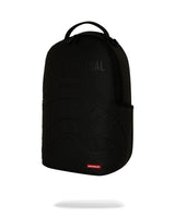 Sprayground Shark Central Embossed Black Nylon Backpack