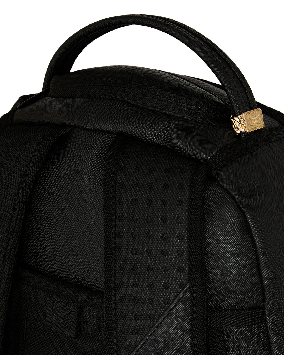 Sprayground Shark Central Embossed Black Nylon Backpack