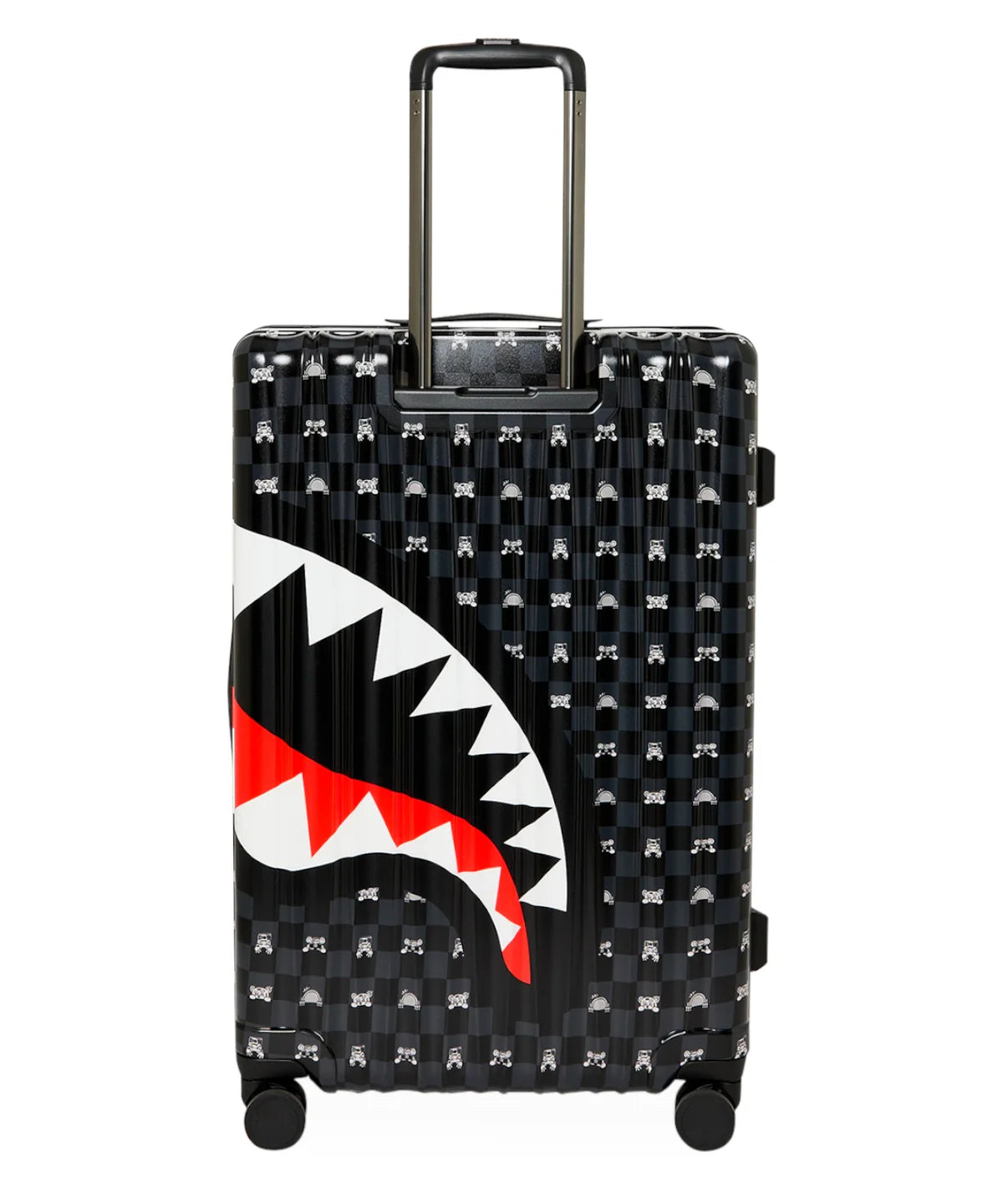Sprayground Gray Peeking Character Sketch Carry on Hardshell Luggage