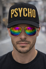 Psycho Baseball Hat – 3D Embroidery | Grooveman Exclusive