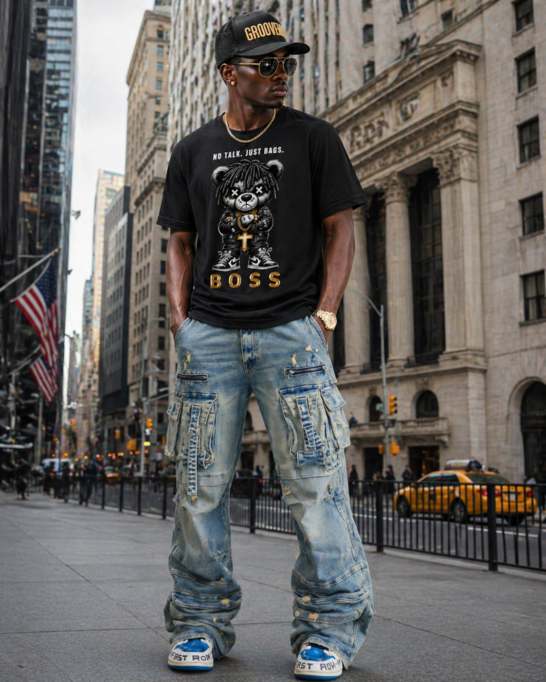 Y2K Utility Cargo Denim Pants