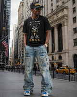 Y2K Utility Cargo Denim Pants