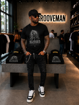 Blessed Praying Hands Graphic T-Shirt – Black Collection