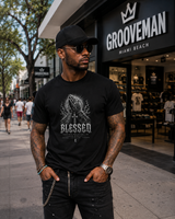 Blessed Praying Hands Graphic T-Shirt – Black Collection