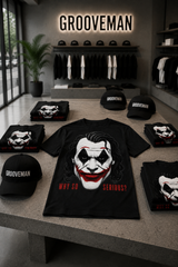 Grooveman Why So Serious? Graphic T-Shirt – Black or White