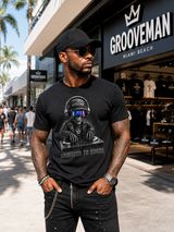 Grooveman Addicted to House Black Collection Graphic T-Shirt