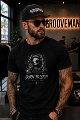 Born to Spin DJ Graphic T-Shirt – Grooveman Black Collection