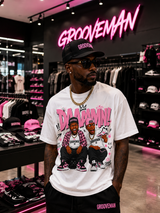 Grooveman DAAAAMN! Pink Graphic T-Shirt – Premium Streetwear Tee