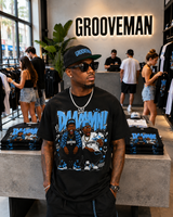 Grooveman DAAAMMN! Carolina Blue Graphic T-Shirt – Premium Streetwear Tee