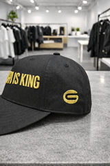 Cash Is King Snapback Hat – Black Embroidered Streetwear Cap (Adjustable)