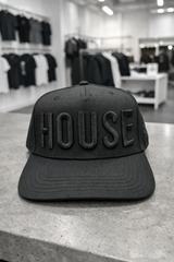 House 3D embroidered snapback hat – Grooveman exclusive