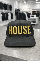 House 3D embroidered snapback hat – Grooveman exclusive