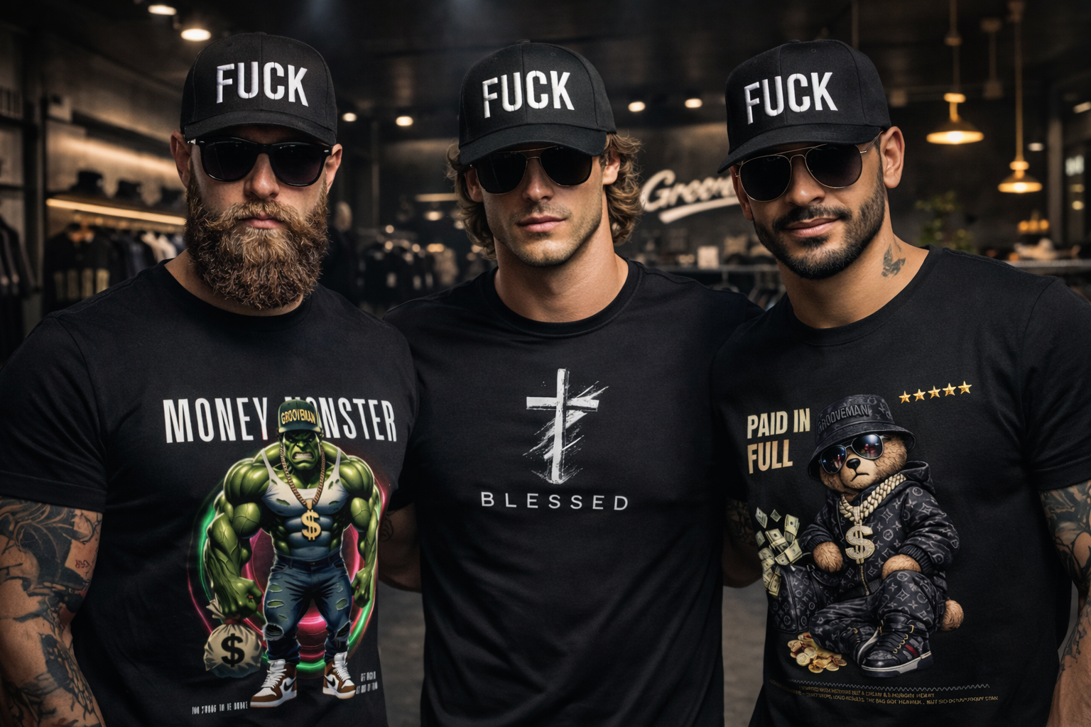 F★ck 3D embroidered snapback hat – Grooveman exclusive