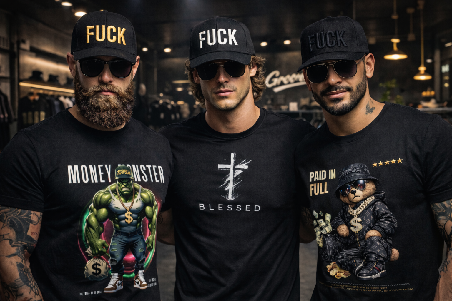 F★ck 3D embroidered snapback hat – Grooveman exclusive