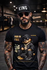 King 3D Embroidered Snapback Hat – Premium Black Streetwear Cap – Grooveman Exclusive