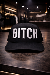 Bitch 3D snapback hat Grooveman Exclusive