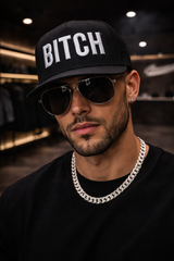 Bitch 3D snapback hat Grooveman Exclusive