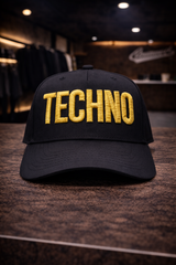 Techno baseball cap – 3D embroidered streetwear essential