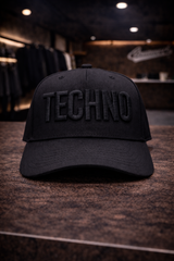 Techno baseball cap – 3D embroidered streetwear essential
