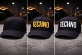 Techno baseball cap – 3D embroidered streetwear essential
