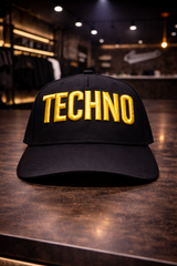 Techno baseball cap – 3D embroidered streetwear essential