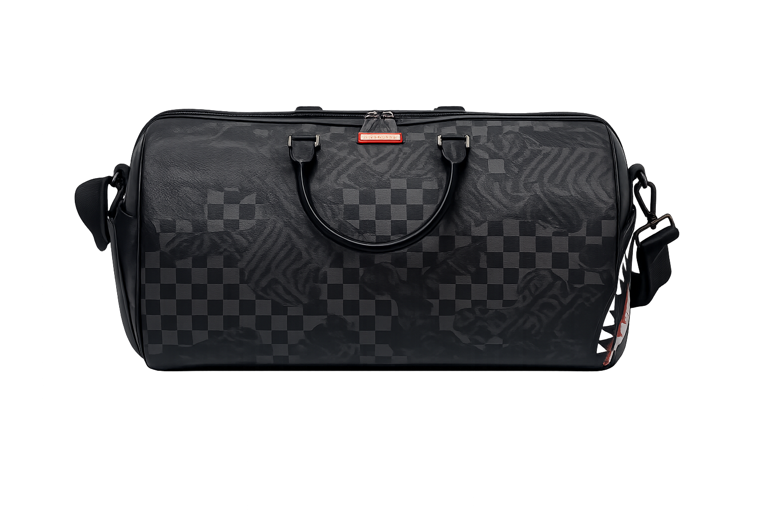 Sprayground  | 4AM Red SharkCheck Pattern Large Duffle