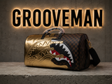 Sprayground  | Shark in Paris Gold Drip Large Duffle