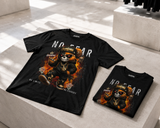 No Fear Skull Teddy Tee – Streetwear Graphic T-Shirt for Men | Grooveman