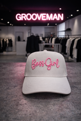 Boss Girl Cap – 3D Embroidered Women's Streetwear Hat | Grooveman Exclusive