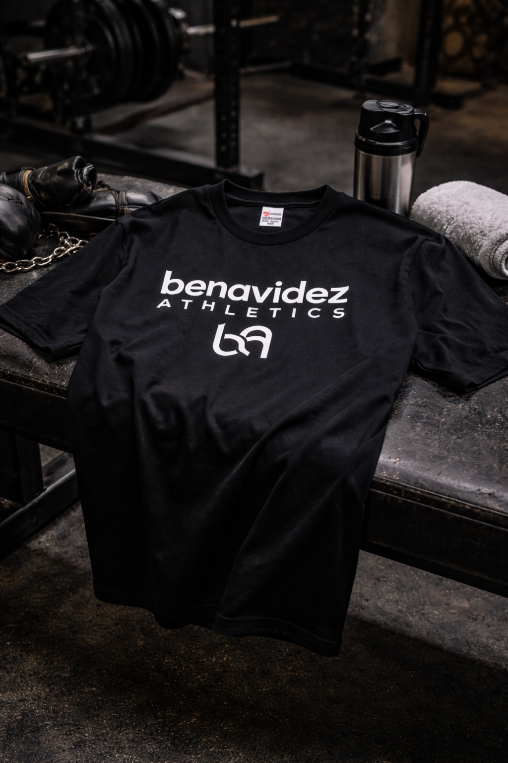 Benavidez Athletics Logo Performance T-Shirt – Black