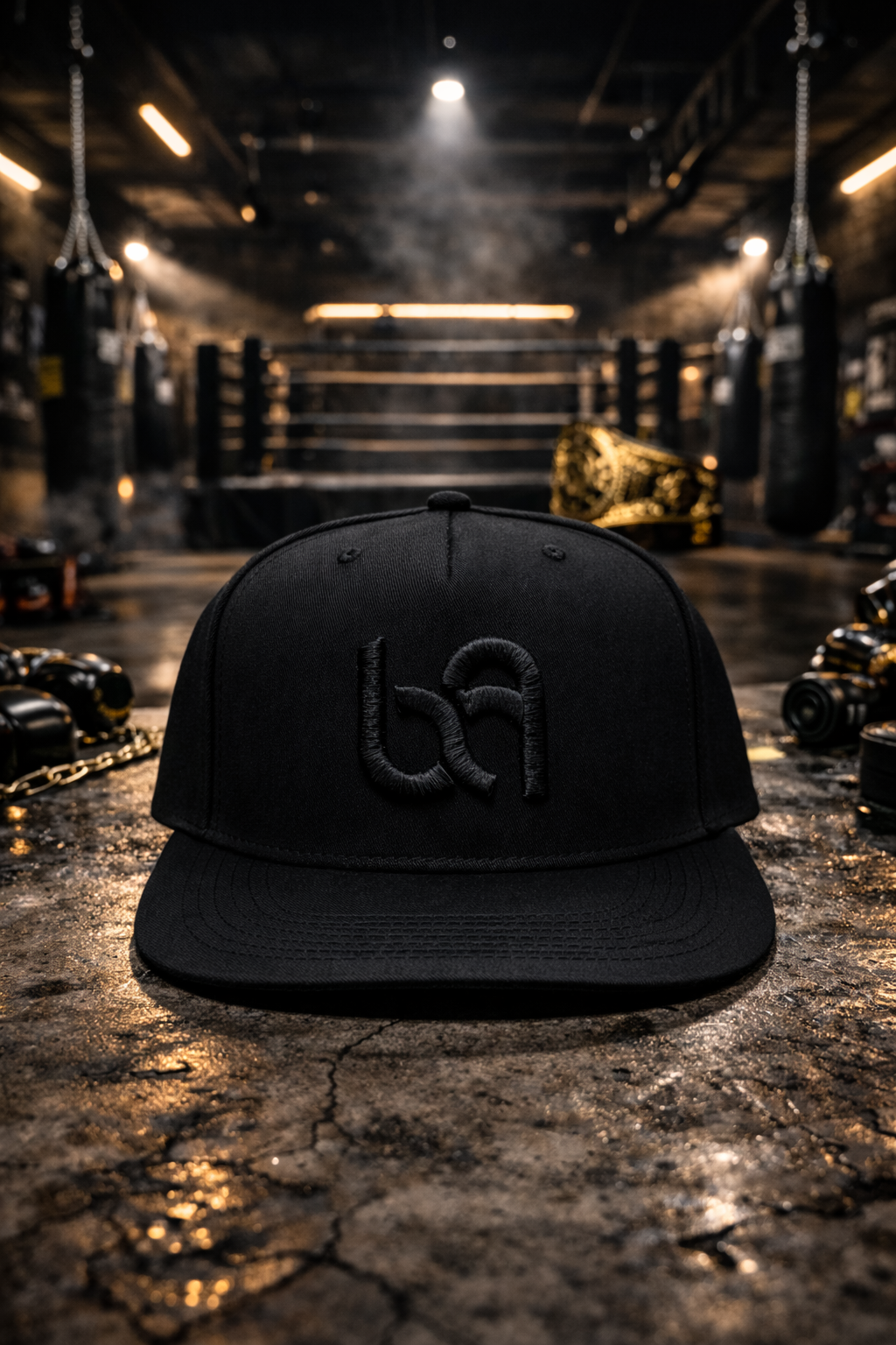 Benavidez Athletics BA Logo Performance Snapback – Black