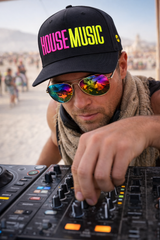 Grooveman Exclusive HOUSE MUSIC 3D Embroidered DJ Cap — Black Snapback