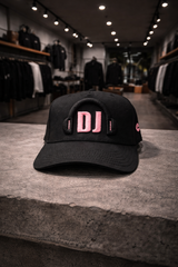 DJ Headphones Embroidered Hat – Black Streetwear Cap | Grooveman Exclusive