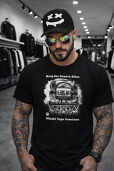 Miami Tape Sessions DJ T-Shirt | Retro Cassette Graphic Tee | Grooveman Music