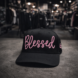 Blessed 3D Embroidered Snapback Hat – Black Streetwear Cap