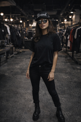 Blessed 3D Embroidered Snapback Hat – Black Streetwear Cap