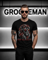 King Mentality Lion Rhinestone T-Shirt – Premium Streetwear Graphic Tee
