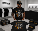 Grooveman Angels Don’t Play Fair Graphic T-Shirt – Premium Black Streetwear Tee
