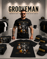 Grooveman Angels Don’t Play Fair Graphic T-Shirt – Premium Black Streetwear Tee