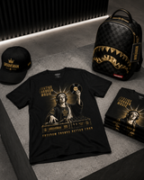 Grooveman “Justice Through Music” Black Graphic T-Shirt – Premium DJ Streetwear Tee